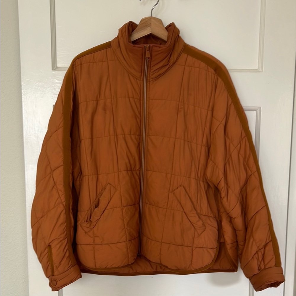 Free People Movement Women's Quilted Puffer Jacket - Rust